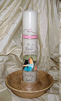 Gro�e Taufkerze mit Foto