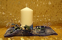 Stumpenkerze 110 blau