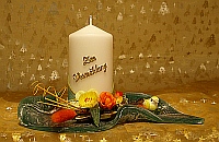 Stumpenkerze 110 gruen ZUR VERM�HLUNG