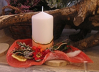 Gesteck mit Stumpen