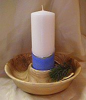 Weihnachtsteller aus Holz 1