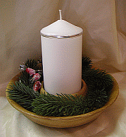 Weihnachtsteller aus Holz 2