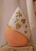 Tropfen-Kerze orange