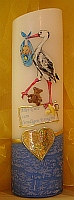 Storch blau